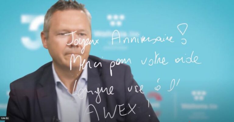 Interview de Philippe Foucart pour les 30 ans de l'AWEX
