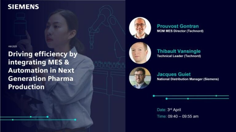 Exclusive Siemens x Technord presentation at Hannover Messe, April 3, 2025
